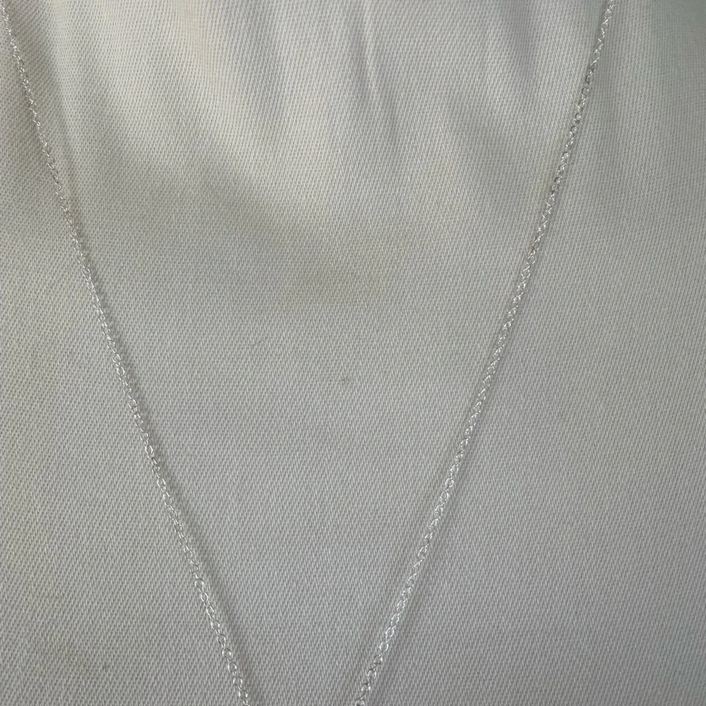 Open Heart Pendant Necklace Sterling Silver Chain NNT - Picture 3 of 4